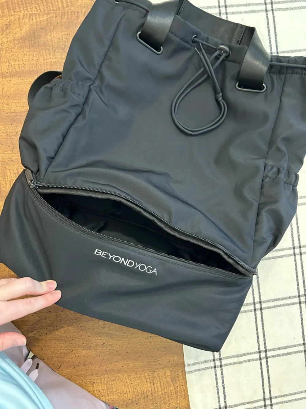Beyond Yoga Convertible Gym Bag Black Backpack and Tote